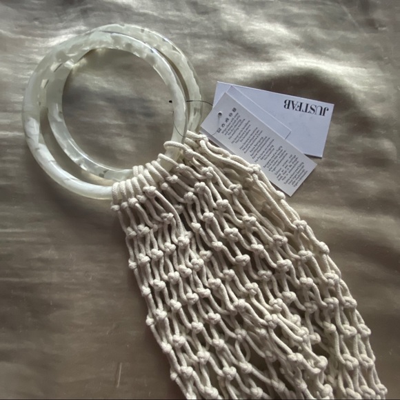 NWT Boho Woven Handbag - Picture 2 of 5